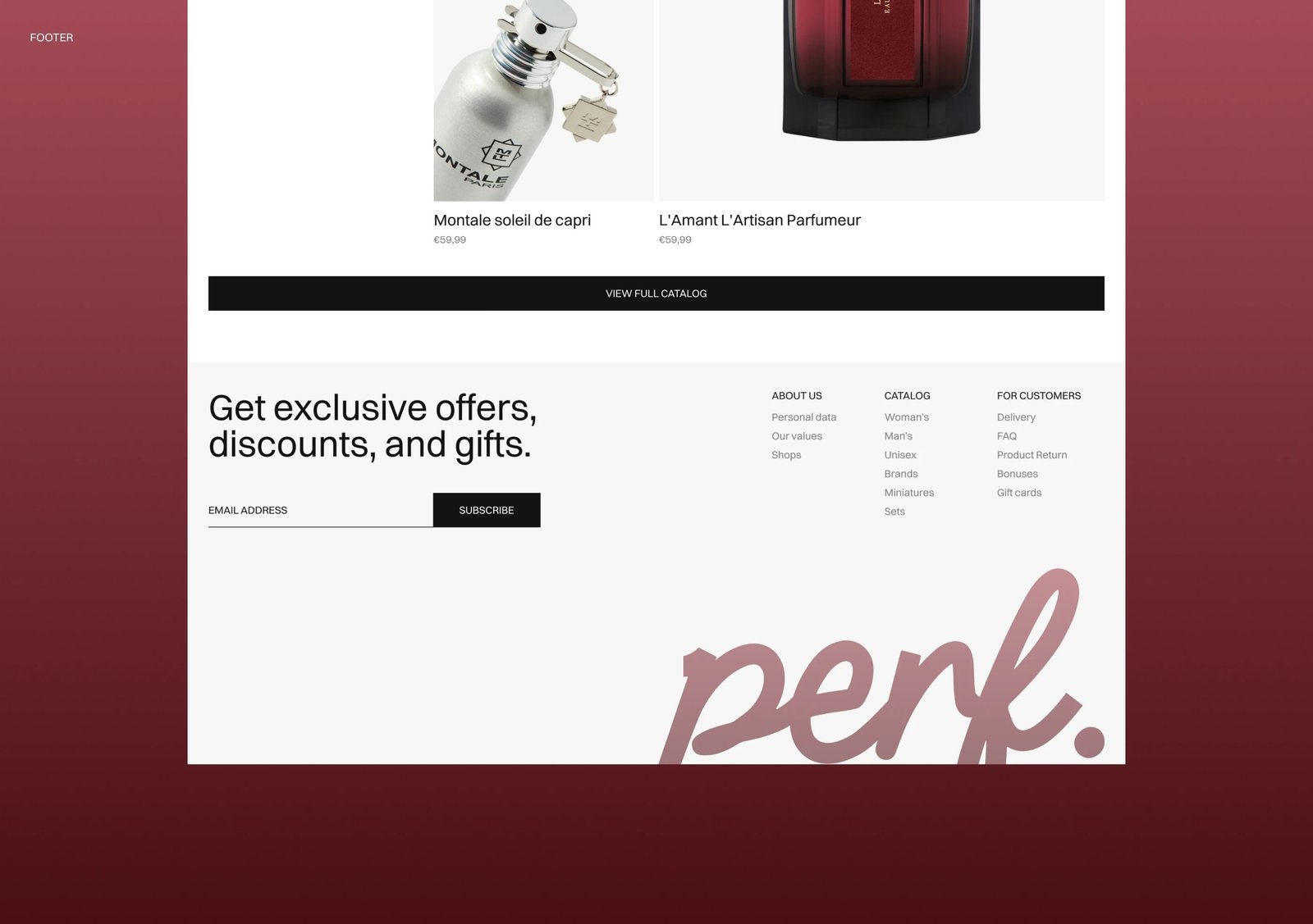 Website Design portfolio sample